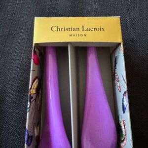 Christian Lacroix Purple tall taper candles